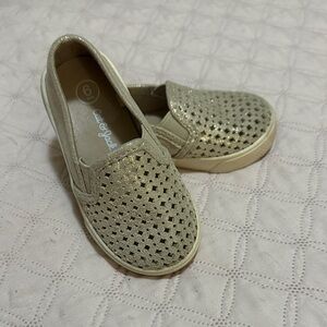 Cat & Jack Toddler Gold Slip-On Shoes